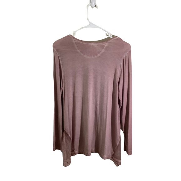 Soft Surroundings 🌵 Blush Long Sleeve Pull-over Silk Trim Size Petite Sm… - Picture 3 of 6